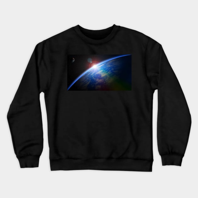 Starrise Over an Alien World Crewneck Sweatshirt by jecphotography